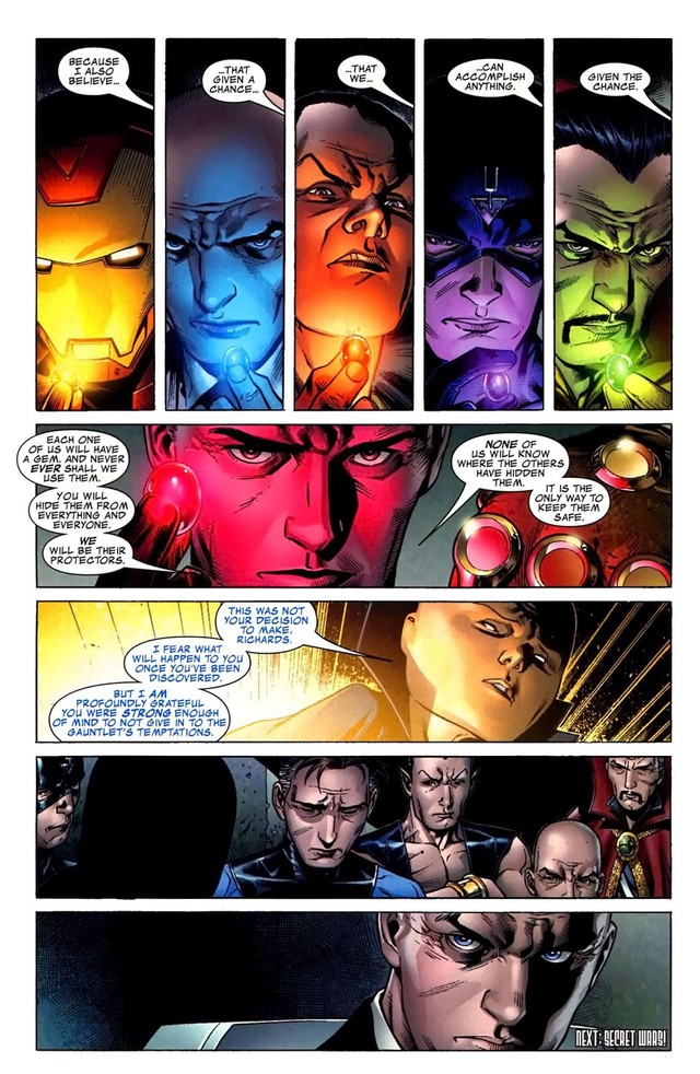 Sau Avengers 4, các siêu anh hùng sẽ thành lập Hội Kín Illuminati để lưu giữ những viên ngọc Vô Cực của Thanos? - Ảnh 4.