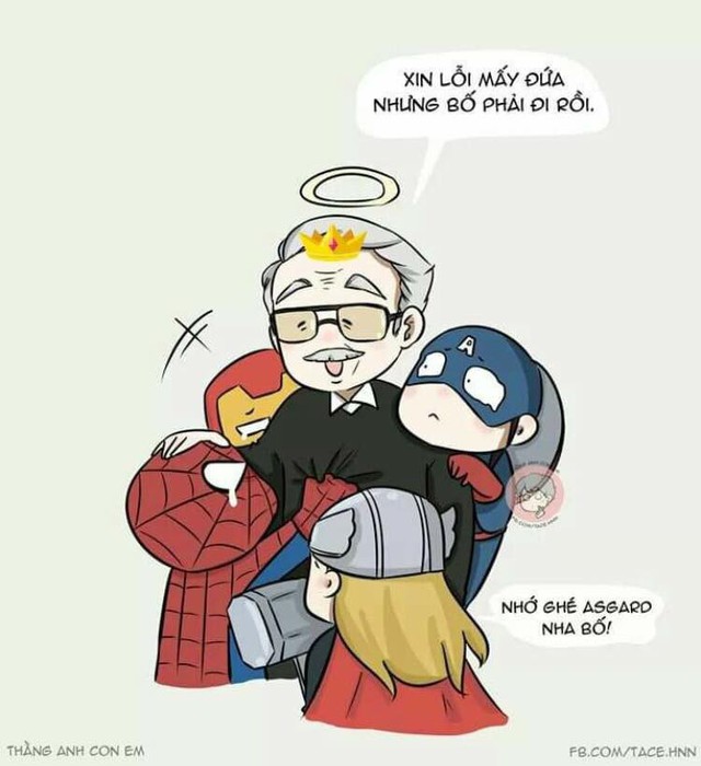 Loạt ảnh các siêu anh hùng đồng loạt tiếc thương người cha lớn Stan Lee - Ảnh 12.