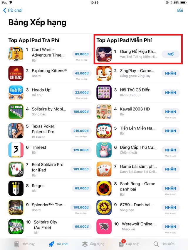 Kỷ lục sau 1 ngày ra mắt: Đạt Top 1 BXH cả App Store và CH Play, Giang Hồ Hiệp Khách Lệnh tự tin xưng vương - Ảnh 2.