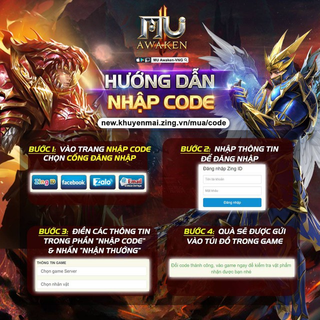 MU Awaken tặng 500 giftcode giá trị nhân dịp ra mắt - Ảnh 1.