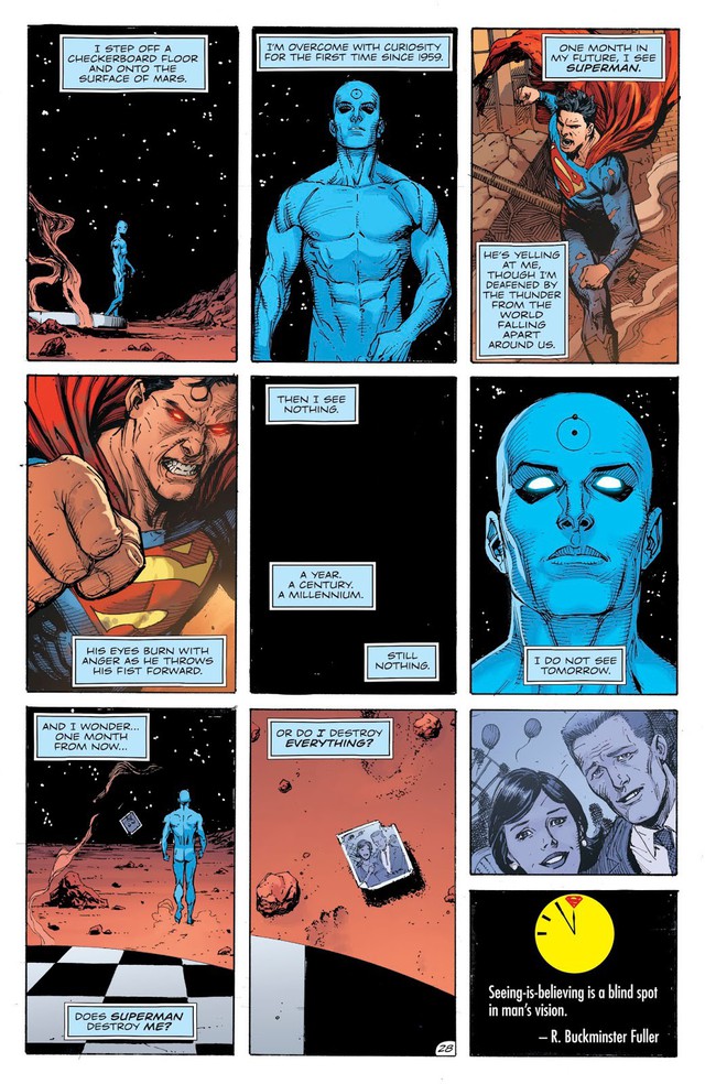 Dr. Manhattan, siêu anh hùng sở hữu năng lực tựa Chúa Trời đã thay đổi vũ trụ DC như thế nào? - Ảnh 1.