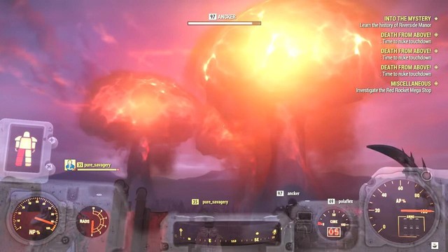 Fallout 76 sập luôn server sau khi 3 quả bom nguyên tử bị kích hoạt trong game - Ảnh 2.