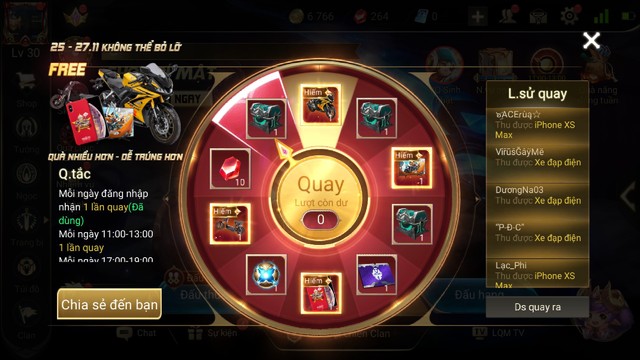 Liên Quân Mobile: Game thủ quay trúng xe máy giá trị hơn 90 triệu đồng bị tịch thu quà - Ảnh 1.