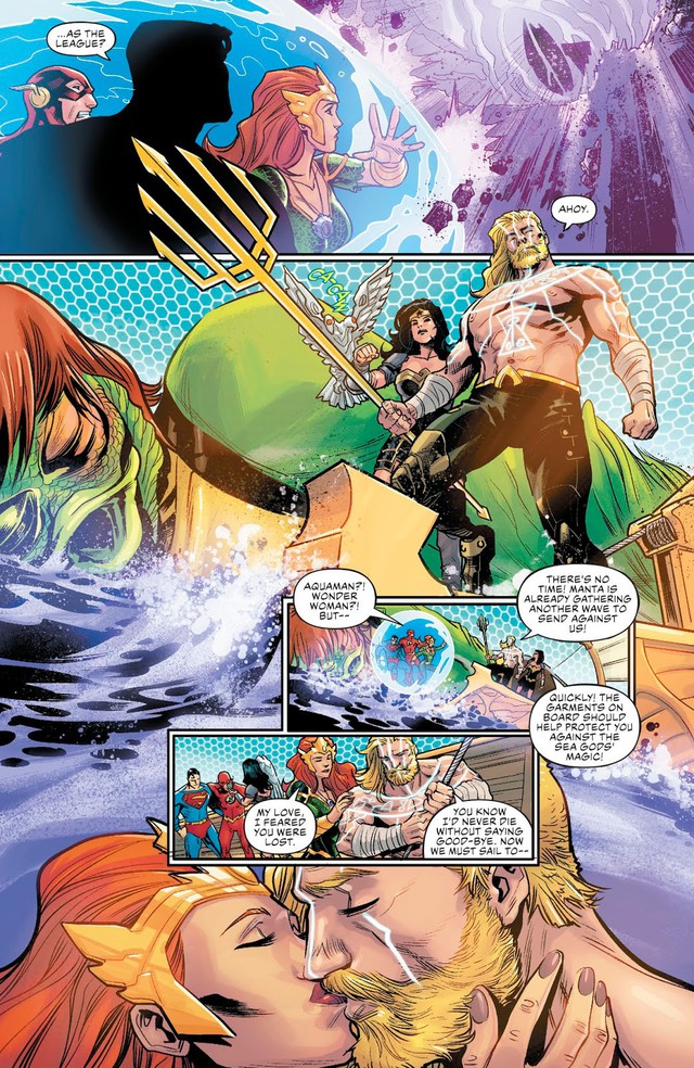 Aquaman - Drowned Earth: Khi các siêu anh hùng bị biến thành cá còn Superman trở thành... hải tặc - Ảnh 9.