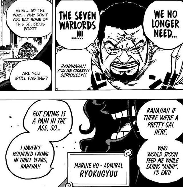 One Piece: Bí mật về trái ác quỷ và xuất thân của Đô Đốc Bò Xanh Ryokugyu - Ảnh 1.
