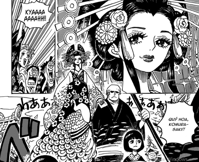 One Piece 928: Hé lộ nguyên nhân khiến Kid mất đi cánh tay - Quý hoa Komurasaki thực chất là một kĩ nữ chuyên lừa đàn ông? - Ảnh 6.