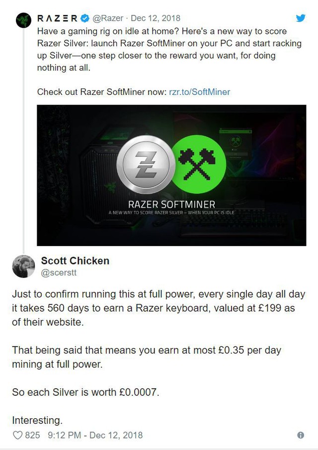 Razer sẽ giúp bạn đào tiền ảo ngay trên chính PC chiến game của mình? - Ảnh 3.