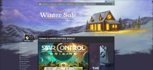 Steam Winter Sale 2018 chính thức mở cửa, hàng loạt bom tấn AAA giảm giá hơn 80% - Ảnh 1.