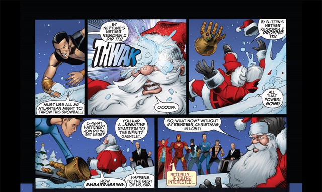 Đừng bất ngờ, ông già Noel đã từng sở hữu Găng tay Vô cực và bán hành cho các siêu anh hùng đấy - Ảnh 3.