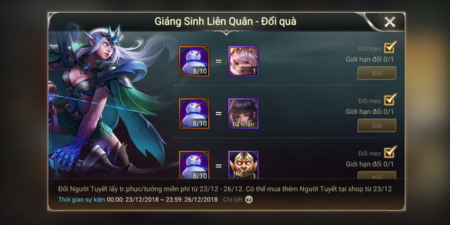 Liên Quân Mobile: Game thủ có thể nhận 1 tướng và 1 skin vĩnh viễn từ 23/12 - Ảnh 1.