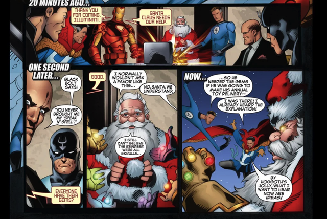 Đừng bất ngờ, ông già Noel đã từng sở hữu Găng tay Vô cực và bán hành cho các siêu anh hùng đấy - Ảnh 1.