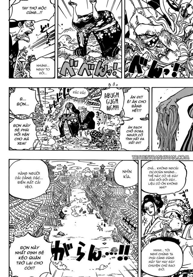 One Piece 927: Sanji xuất chiêu - Tướng quân Orochi lộ diện dưới hình dạng... rồng 5 đầu! - Ảnh 6.