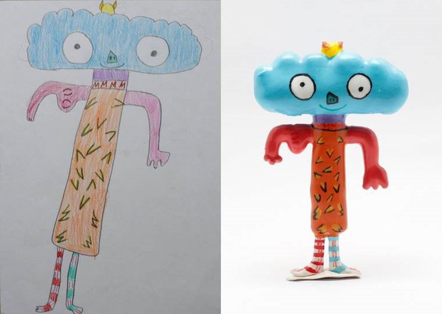 Bất ngờ với ý tưởng chuyển đổi những bức tranh vẽ nguệch ngoạc của trẻ con thành đồ chơi 3D