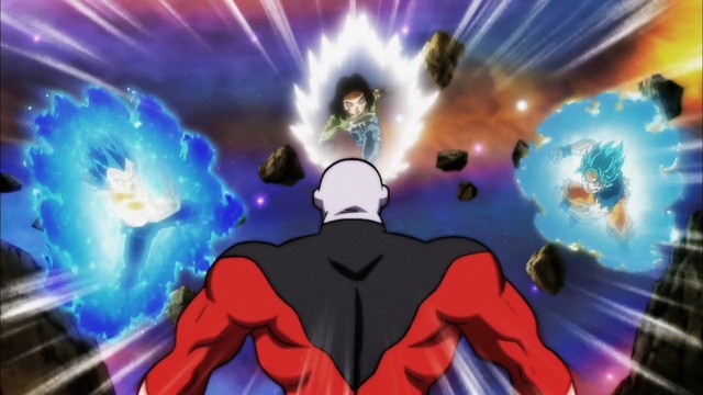 Dragon Ball Super tập 127: Androi 17 hy sinh bản thân bảo vệ Goku và Vegeta trước đòn tấn công hủy diệt của Jiren