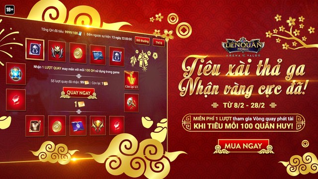 Liên Quân Mobile: Game thủ có thể trúng vòng vàng trị giá 40 triệu đồng với sự kiện này