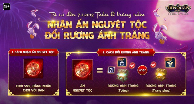 Liên Quân Mobile: Người chơi sẽ nhận được rất nhiều Ruby từ sự kiện Tuần Lễ Trăng Rằm