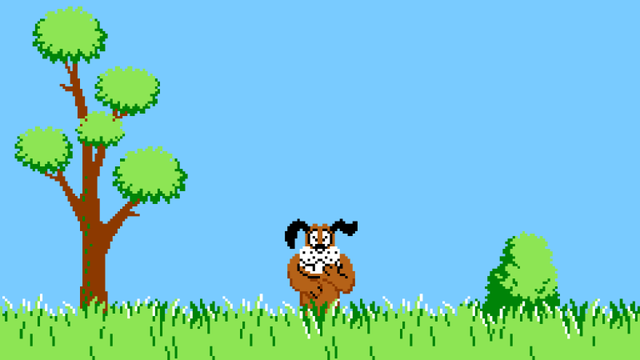  Hình ảnh chú chó quen thuộc trong tựa game Duck Hunt 