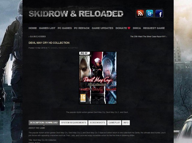 Ra mắt được vài tiếng, Devil May Cry HD Collection đã bị crack tơi bời