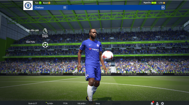  Giao diện cơ bản của FIFA Online 4 trong giai đoạn Close Beta 