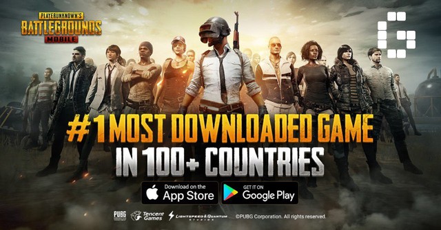 PUBG Mobile xuất sắc đứng Top 1 về lượt tải xuống ở hơn 100 quốc gia chỉ sau chưa đầy một tuần ra mắt