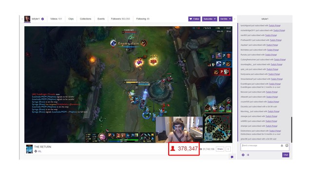  Kỉ lục View của Tyler 1 trên Twitch. tv ở tựa game LMHT. 