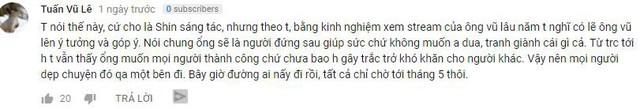  Một fan giải trình theo quan điểm cá nhân. 