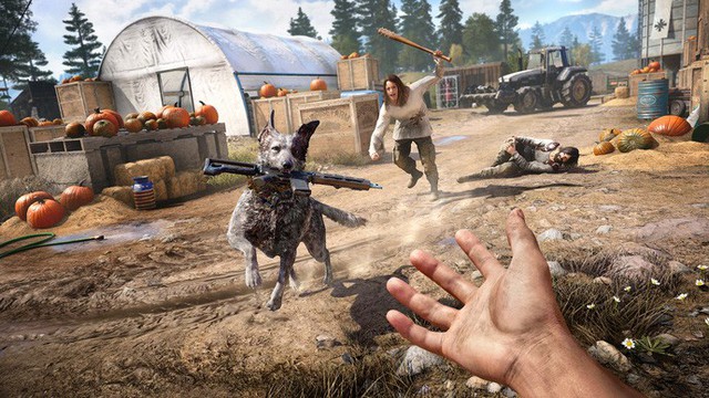 Chơi thử tính năng co-op của Far Cry 5: đua xe bắn súng, lái máy bay thả bom như phim hành động