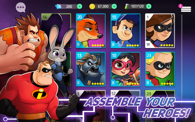 Disney Heroes: Battle Mode - Nhập vai các nhân vật hoạt hình cực vui nhộn trong thế giới Disney