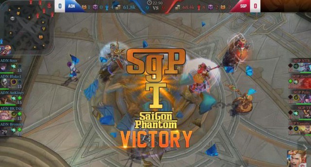 Liên Quân Mobile: SGP Yamate 3 ván liên tiếp ăn MVP khiến Adonis Esports thua tan nát 