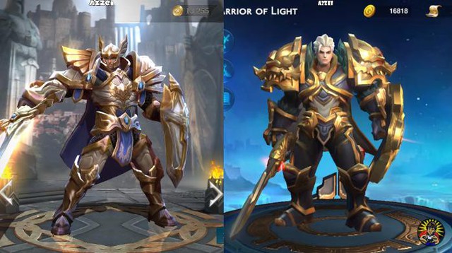 Ngỡ ngàng trước sự giống nhau đến kỳ lạ giữa dàn tướng trong Liên Quân Mobile và Heroes Arena