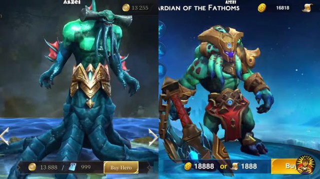 Ngỡ ngàng trước sự giống nhau đến kỳ lạ giữa dàn tướng trong Liên Quân Mobile và Heroes Arena