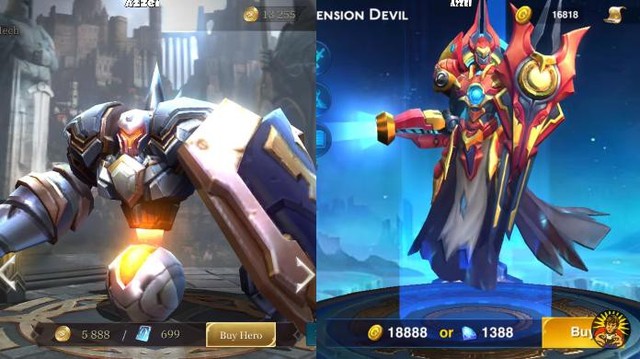 Ngỡ ngàng trước sự giống nhau đến kỳ lạ giữa dàn tướng trong Liên Quân Mobile và Heroes Arena