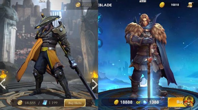 Ngỡ ngàng trước sự giống nhau đến kỳ lạ giữa dàn tướng trong Liên Quân Mobile và Heroes Arena