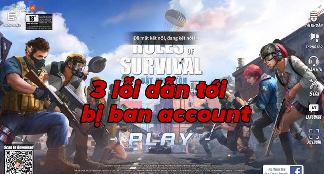 Rules of Survival: Dẫu không hack, nhưng mắc 3 lỗi này thì account vẫn sẽ bị ban