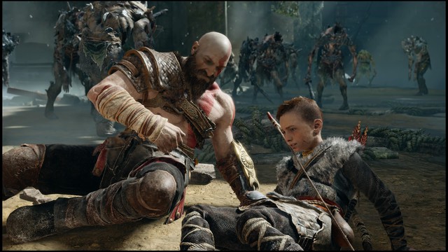 Trong các trận chiến, cha con nhà Kratos luôn luôn sát cánh cùng nhau 