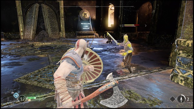  Trong chiến đâu, Kratos có thể sử dụng cùng lúc cả khiên lẫn rìu 
