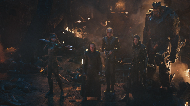  Nhóm Black Order xuất hiện cùng Loki trong Avengers: Infinity War. 