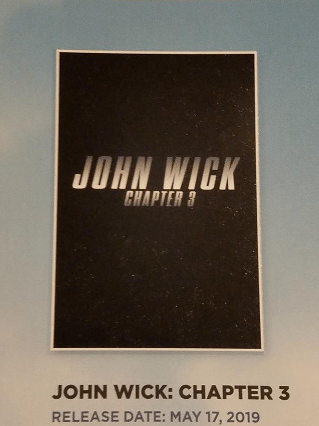  Teaser poster của John Wick 3. 