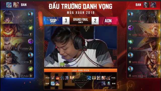  Đến ván đấu quan trọng thứ 6, nếu thua thì Adonis Esports sẽ ở nhà xem chung kết thế giới - AWC 2018 nhưng họ lại không giành được lợi thế trong quá trình ban/pick. 