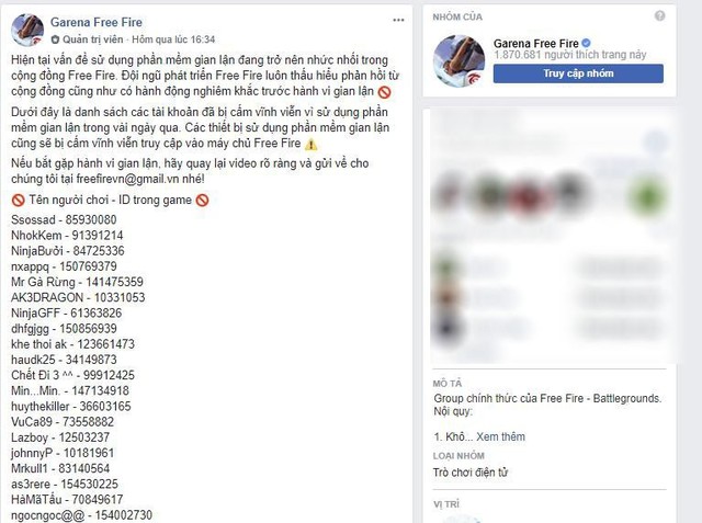 Free Fire: Bất chấp hàng trăm account đã bị khóa, game thủ vẫn bất bình với công tác chống hack của NPH