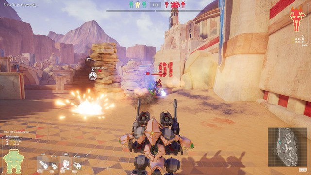 Xuất hiện tựa game cho phép game thủ mặc giáp robot bắn nhau toé lửa: Blazing Core