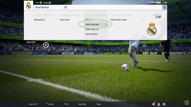 Tìm hiểu về chiến thuật trong FIFA ONLINE 4 - Tính năng khiến cho bóng đá trở nên tinh tế đầy quyến rũ