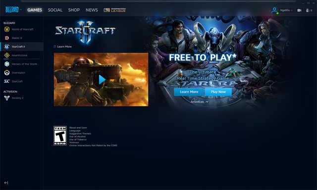  Đầu tiên, các bạn hãy tải nền tảng chơi game của Blizzard tại đây. Sau khi tải xong, bạn hãy lập 1 tài khoản để đăng nhập và sử dụng các dịch vụ. 