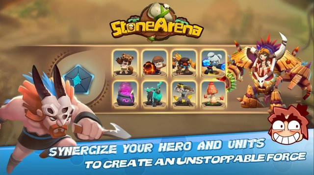 Stone Arena: Game MOBA kết hợp thủ thành sở hữu bản đồ chéo cực thú vị