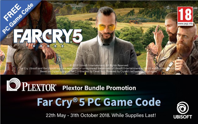 Game hot đầu năm Far Cry 5 bất ngờ được tặng miễn phí khi mua SSD Plextor