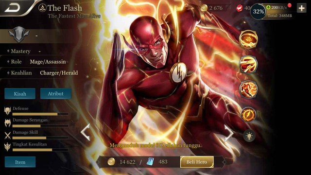 Vị tướng bản quyền DC thứ 5 sắp ra mắt máy chủ Indonesia là The Flash cũng được giảm giá theo 4 đồng hương.
