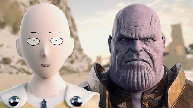 “Thánh phồng” Saitama đại chiến với Thanos – Ai sẽ là người chiến thắng?