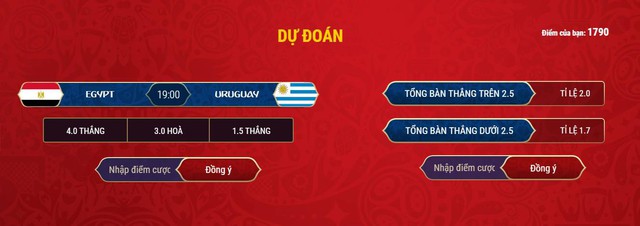 Dự đoán World Cup 2018 qua FIFA ONLINE 4: Uruguay sẽ đè bẹp Ai Cập 4 - 0