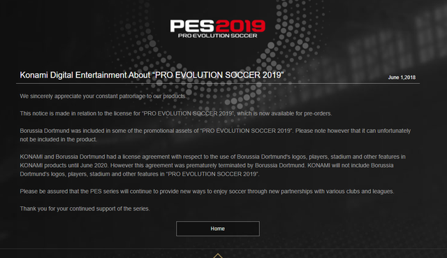 PES 2019 tiếp tục mất thêm bản quyền hình ảnh; liệu đã giương cờ trắng đấu hàng FIFA?