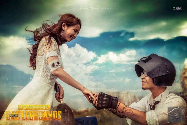 Quen nhau từ PUBG, cặp đôi game thủ quyết định chụp bộ ảnh cưới cực chất